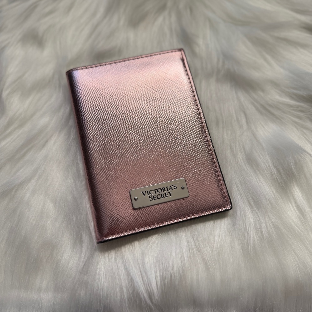 Victoria's Secret VS Passport Credit ID Card Travel Holder, Cover Folder (Pink)